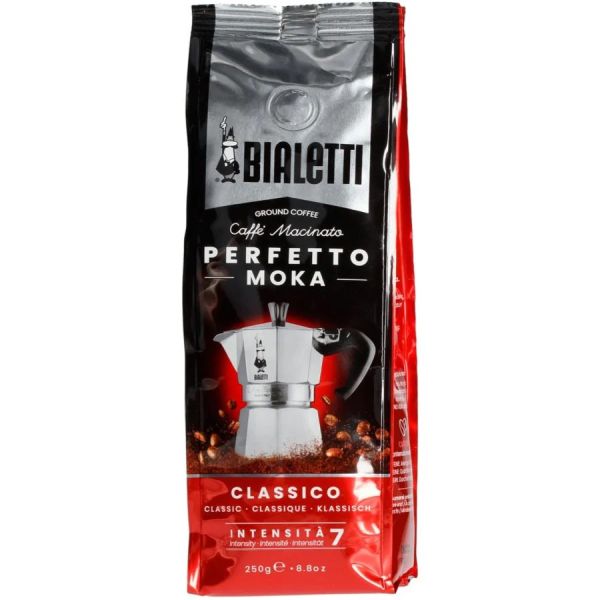 BIALETTI PERFETTO MOKA CLASSIC COFFEE POWDER 250GX6