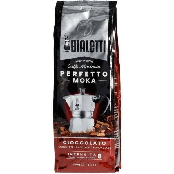 BIALETTI PERFETTO MOKA CHOCOLATE COFFEE POWDER 250GX6