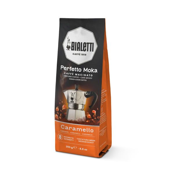 BIALETTI PERFETTO MOKA CARAMEL COFFEE POWDER 250GX6