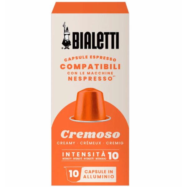 BIALETTI CAPSULES COMPATIBLE WITH NESPRESSO CREMOSO X 10 CAP