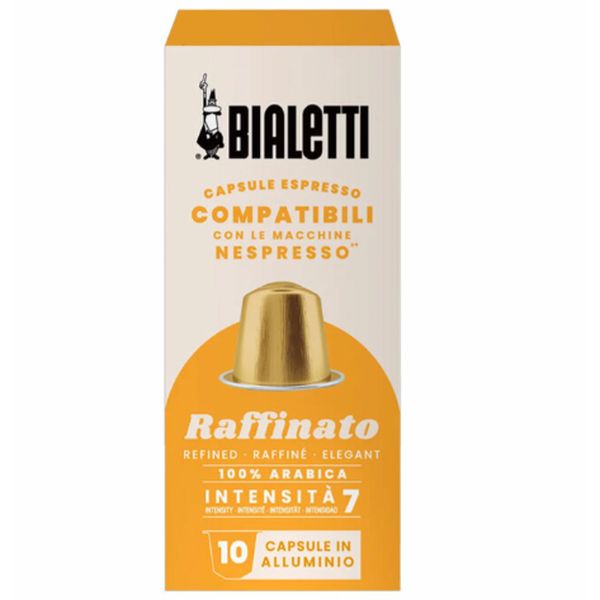 BIALETTI CAPSULES COMPATIBLE WITH NESPRESSO RAFFINATO X 10 CAP