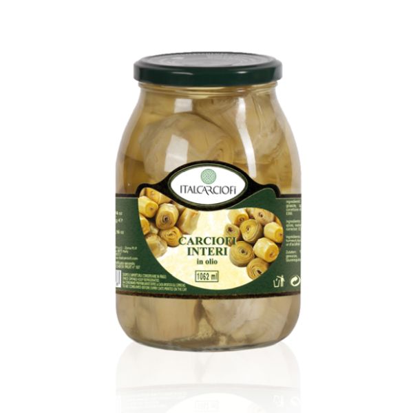 ITALCARCIOFI WHOLE ARTICHOCKES IN OIL 580MLX12 GLASS JAR
NW. 530 GR