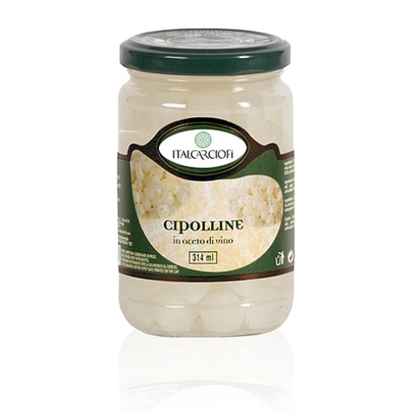 ITALCARCIOFI ONIONS IN WINE VINEGAR 314 ML X 12
NW. 290 GR