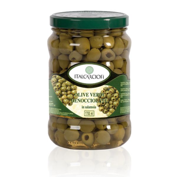 ITALCARCIOFI GREEN PITTED OLIVES IN BRINE 314 ML X 12
NW. 290 GR