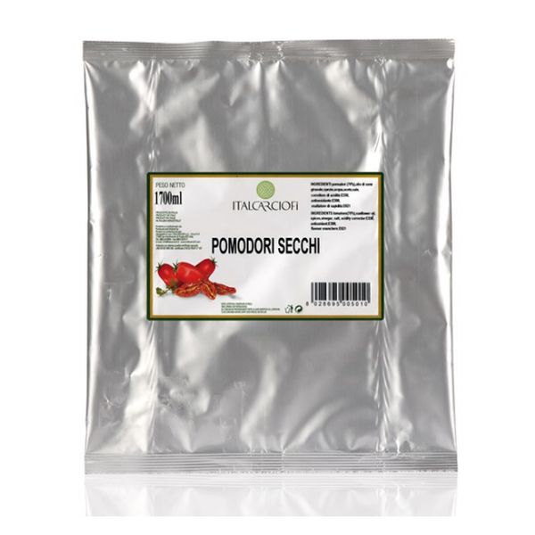 ITALCARCIOFI SUN-DRIED TOMATO IN OIL 1500 GR X 5 ALU BAG