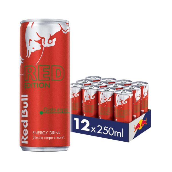REDBULL RED EDITION WATERMELON 250 ML.X12 SLEEK CAN