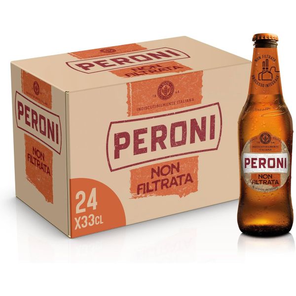 BEER PERONI NOT FILETERED 4.7% 10.6 GP CL.33 X24 GLASS BTL