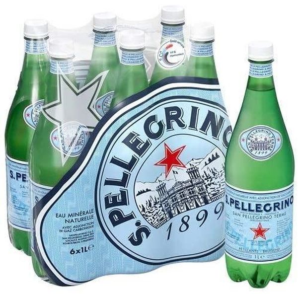SAN PELLEGRINO SPARKLING WATER IN RPET BOTTLE 1L X 6 IT