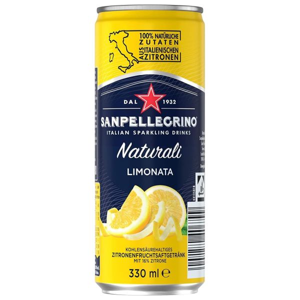 SAN PELLEGRINO LEMONADE SOFT DRINK 33 CL IN REGULAR CAN