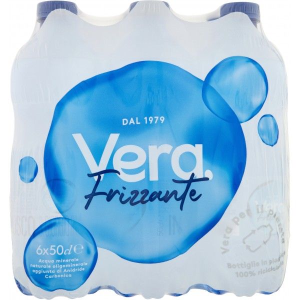 VERA SPARKLING WATER IN PET BOTTLE 500ML X6X4 BTL