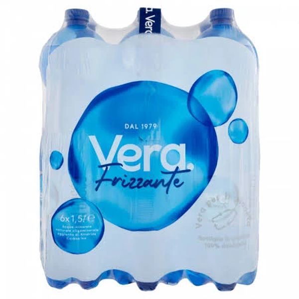 VERA SPARKLING WATER IN PET BOTTLE 1500MLX6 BTL