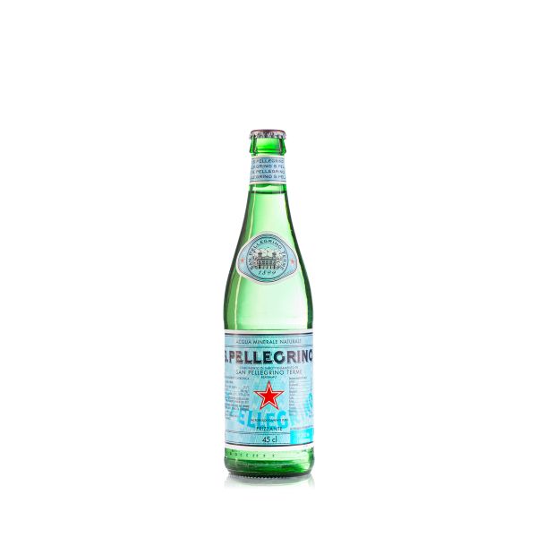 SAN PELLEGRINO SPARKLING WATER IN GLASS BOTTLE 500ML X 24 USA
