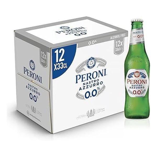 BEER PERONI NASTRO AZZURRO ZERO 0,0%VOL 33X12 BOTTLES NA