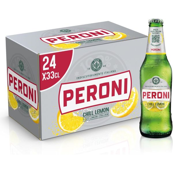 BEER PERONI CHILL LEMON RADLER CL33 X 24 BOTTLE 1.3% NA