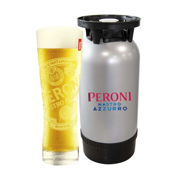 BEER PERONI NASTRO AZZURRO 20 LITERS IN KEG 5.1%VOL 11.20GP NA