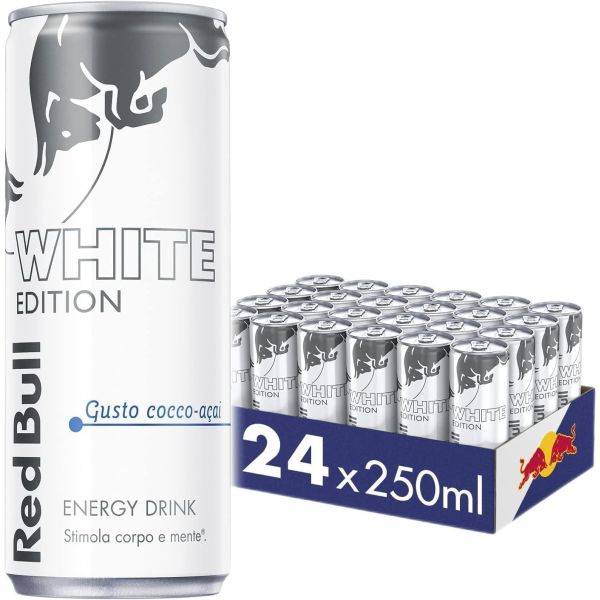 RED BULL WHITE EDITION COCCO ACAI 250 ML X 24 SLEEK CAN