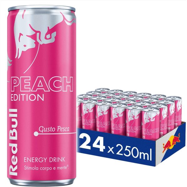 REDBULL PEACH EDITION 250 ML X 24 SLEEK CAN