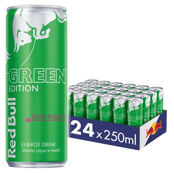 REDBULL GREEN EDITION DRAGON FRUIT 250 ML X 24 SLEEK CAN