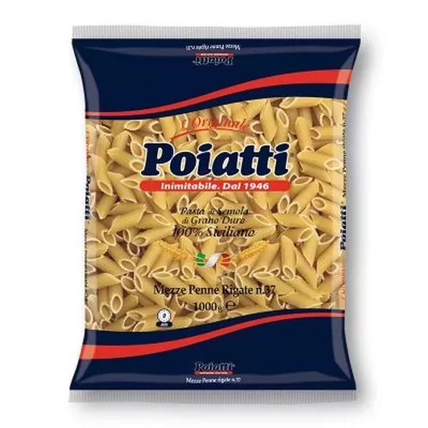 PASTA POIATTI MEZZEPENNE RIGATE N. 37 500GX24
