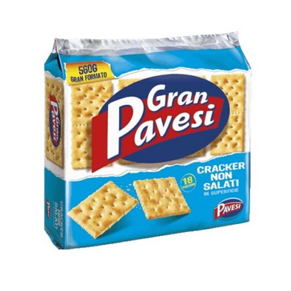GRAN PAVESI NOTSALTED CRACKERS 560 GR. X 12