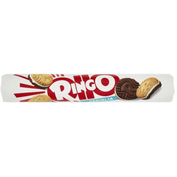 BISCUITS RINGO PAVESI VANILLA TUBE 165GRX36