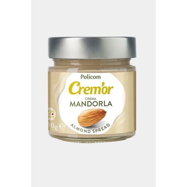 CREM’OR ALMOND SPREAD CREAM 240G GLASS JAR