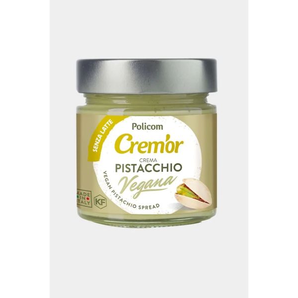CREM’OR VEGAN PISTACHIO SPREAD CREAM 240G GLASS JAR
