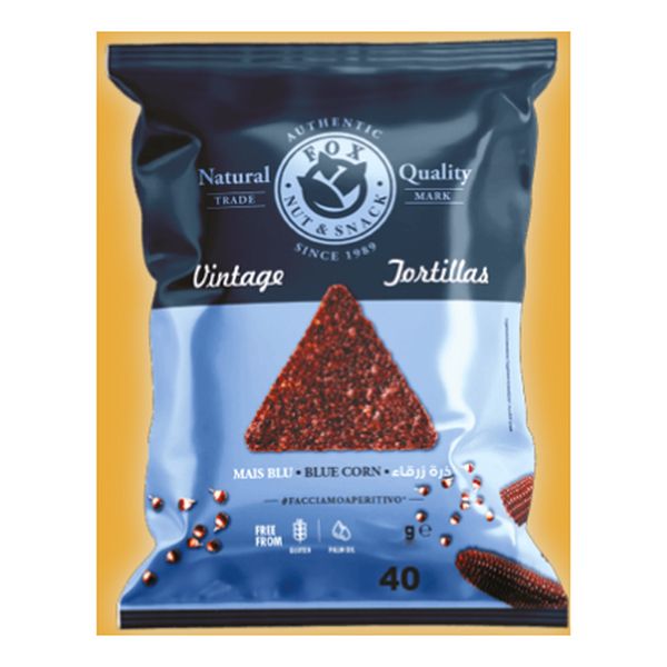 FOX BAR ITALIA TORTILLA BLUE CORN 125G X 24