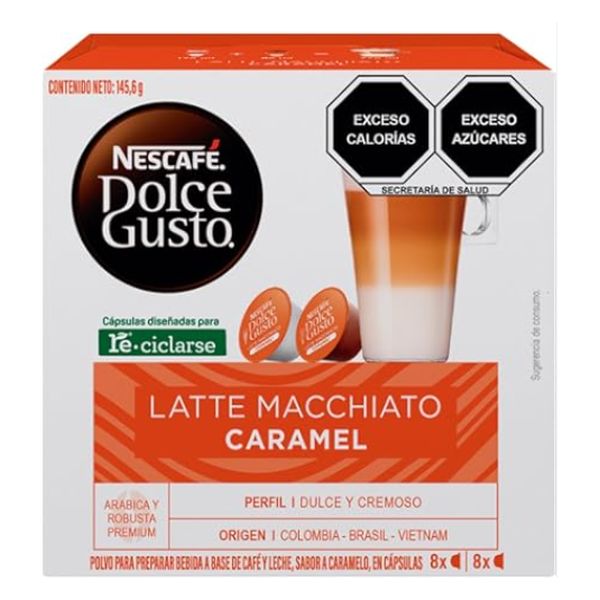 NESCAFE’ DOLCE GUSTO LATTE MACCHIATO CARAMEL X 16 CAP
