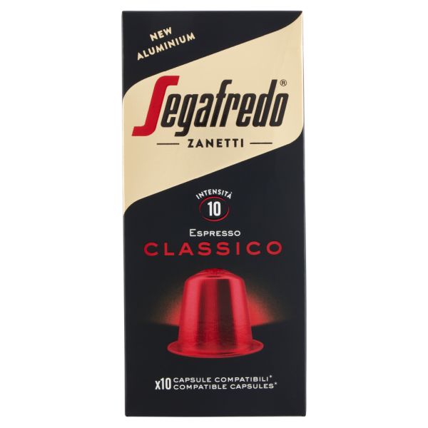 SEGAFREDO ESPRESSO CLASSICO UTZ NESPRESSO COMPATIBLE CAPSULES X 30X 10