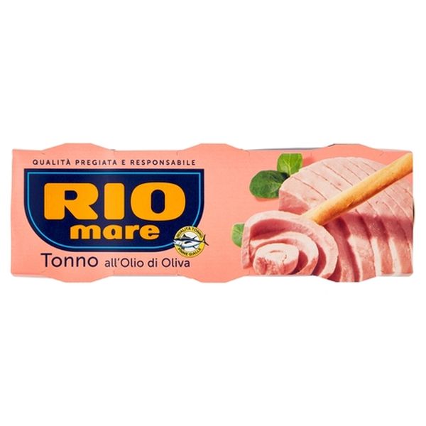 RIO MARE EVO OIL TUNA 80GR X 3+1 TINS X 24