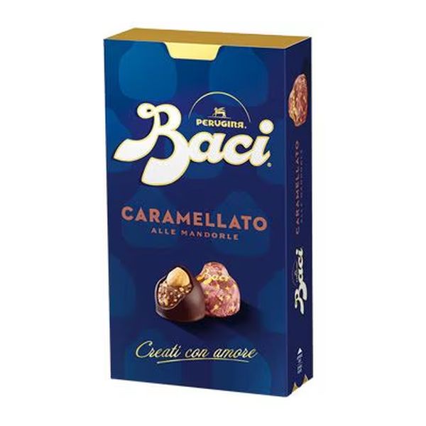 PERUGINA BACI CARAMELIZED WITH ALMONDS BIJOU 200G X 10