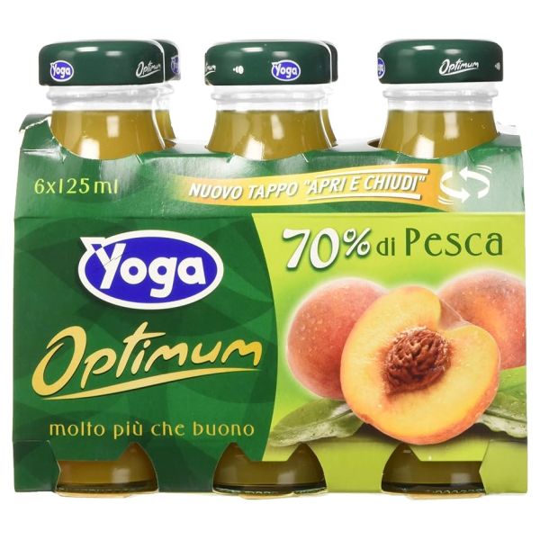 YOGA PEACH JUICE 125MLX6X8