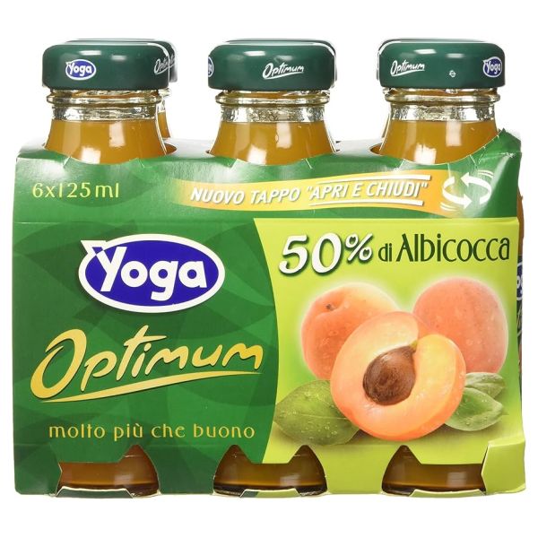 YOGA APRICOT JUICE 125MLX6X8