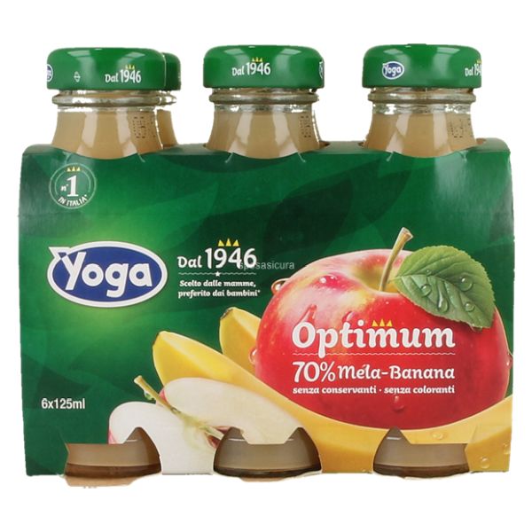 YOGA APPLE AND BANANA JUICE 125MLX6X8