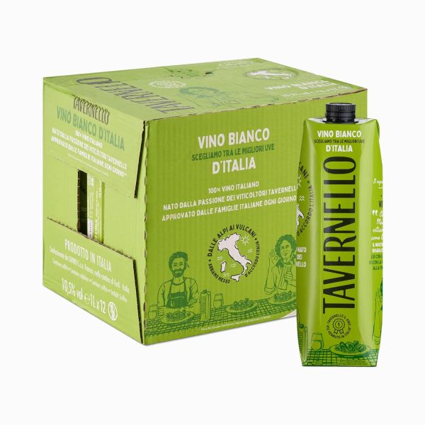 WHITE WINE TAVERNELLO 10.5% 1000MLX 12