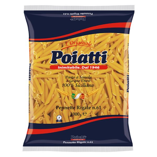 PASTA POIATTI PENNETTE RIGATE N.61 500GX24
