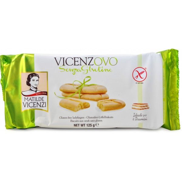 LADY FINGERS (SAVOIARDI) GLUTEN FREE VICENZOVO VICENZI  GR 125 X 12