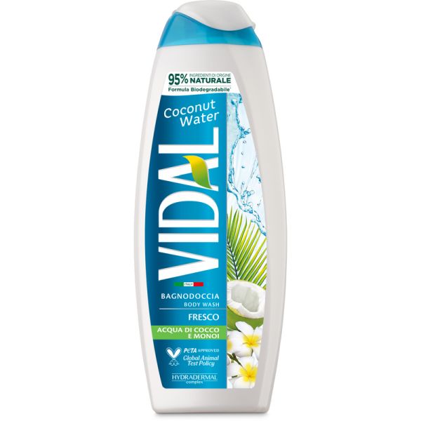 VIDAL COCONUT WATER/MONOI  BATH AND SHOWER GEL 500MLX12