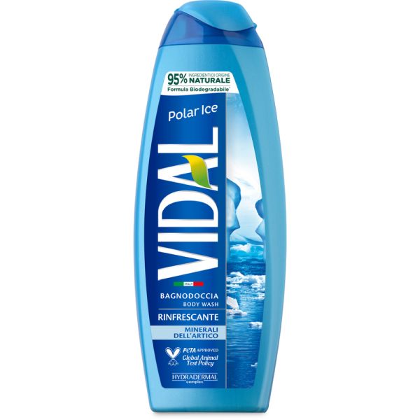 VIDAL POLAR ICE  BATH AND SHOWER GEL 500MLX12