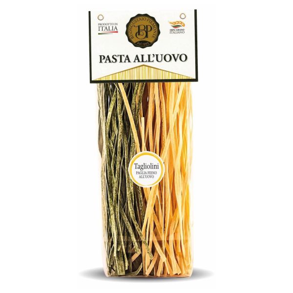 PASTA BUONGUSTAIO EGG TAGLIOLINI STRAW AND HAY 250GX12