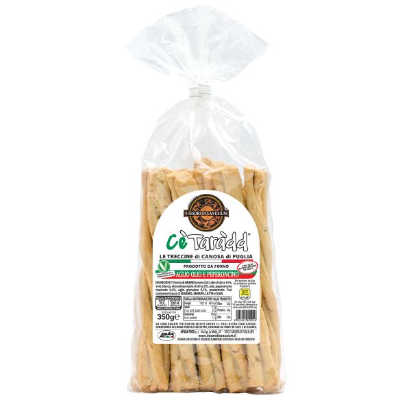 TRECCINE AGLIO OLIO PEPERONC 350 GR X 16