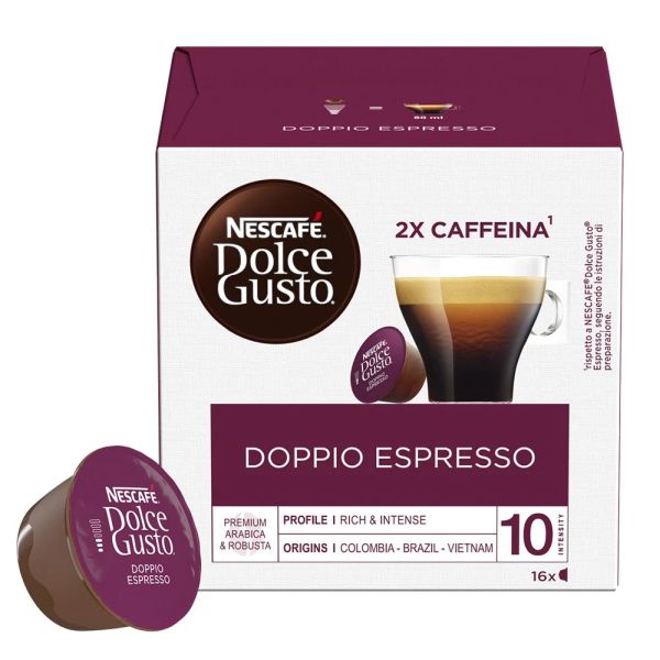 NESCAFE’ DOLCE GUSTO DOPPIO ESPRESSO X 16 CAP X 3