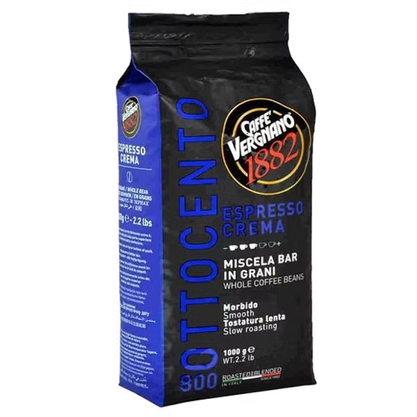 VERGNANO ESPRESSO CREMA OTTOCENTO COFFEE BEANS 1000G X6