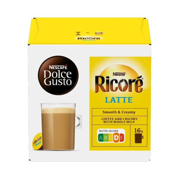 NESCAFE’ DOLCE GUSTO RICORE LATTE X 16 CAP X 6
