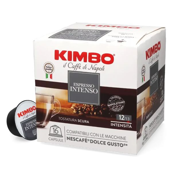 COFFEE KIMBO GUSTO INTENSO BOX 16 CAPS COMPAT DOLCE GUSTO X 6