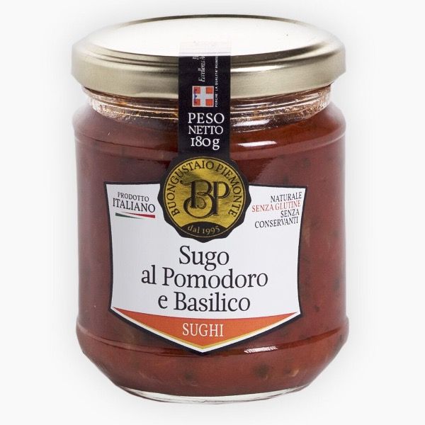 BUONGUSTAIO SAUCE TOMATO BASIL 180G X 12 GLASS JAR –  SUPB18B
