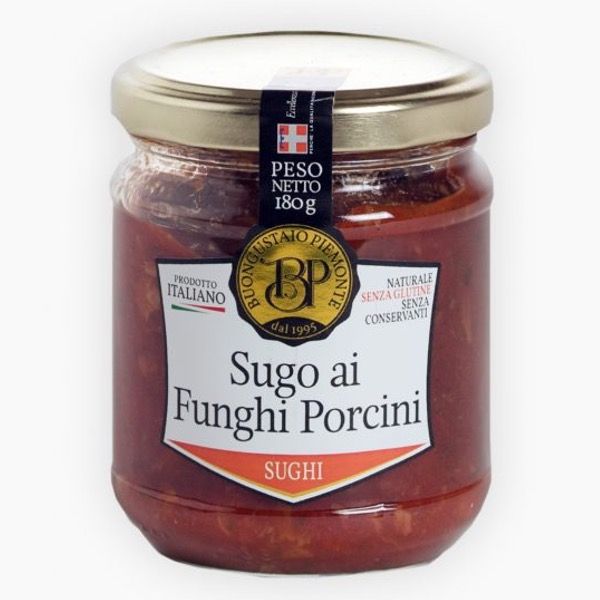BUONGUSTAIO SAUCE MASHROOMS PO RCINI 180G X 12 GLASS JAR – SUFH18B