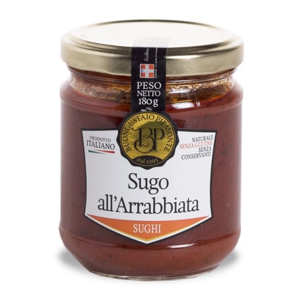 BUONGUSTAIO ARRABBIATA SAUCE 180G X 12 GLASS JAR – SUDV18B