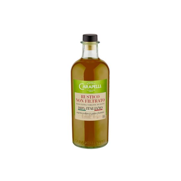 CARAPELLI RUSTIC UNFILTERED EXTRA VIRGIN OLIVE OIL 1L X 8